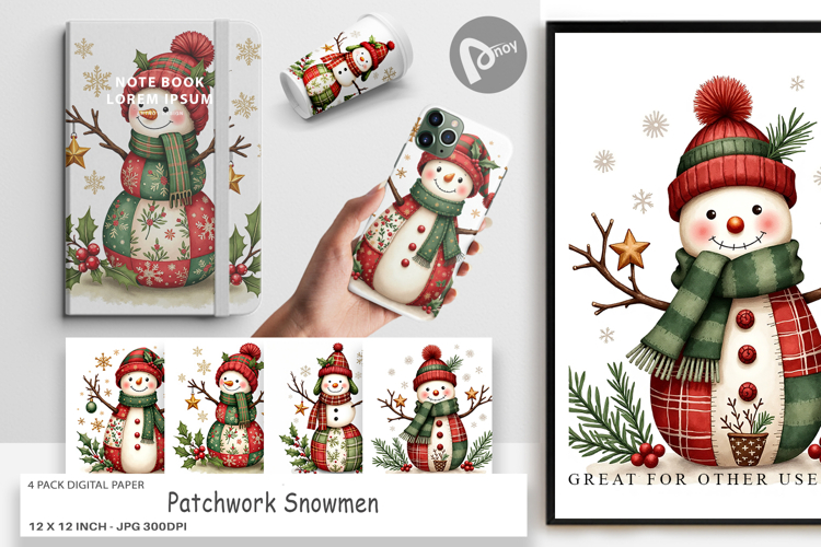 Snowman Background Image 3