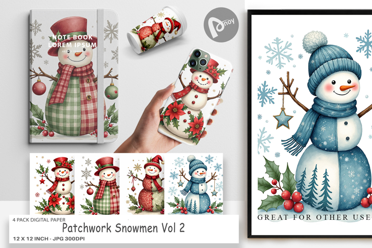 Snowman Background Image 2