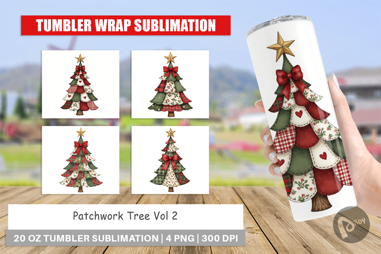 Patchwork Tree Tumbler