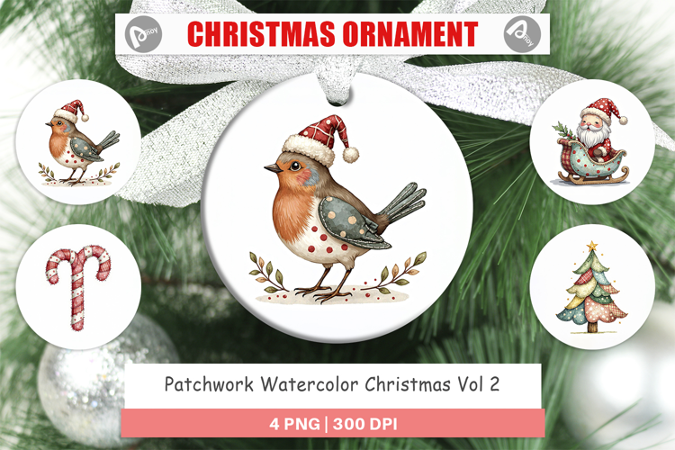 Patchwork Christmas Ornament