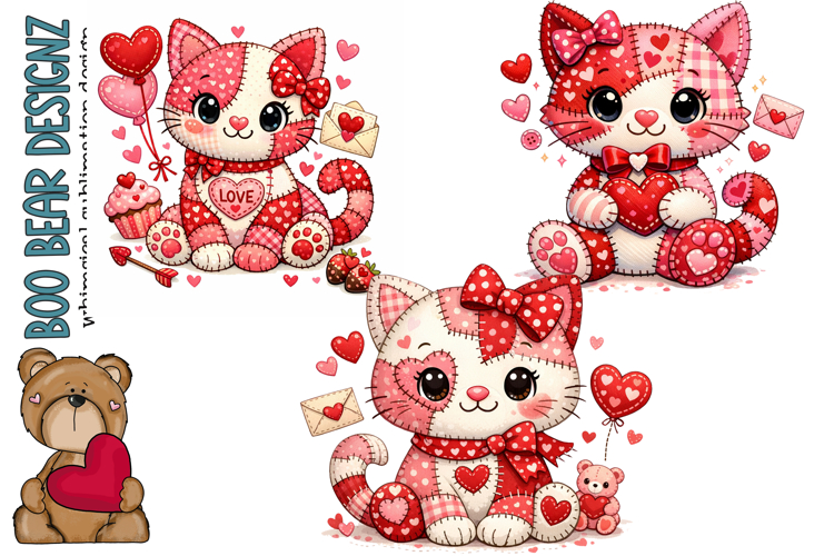 Patchwork Cat Clipart