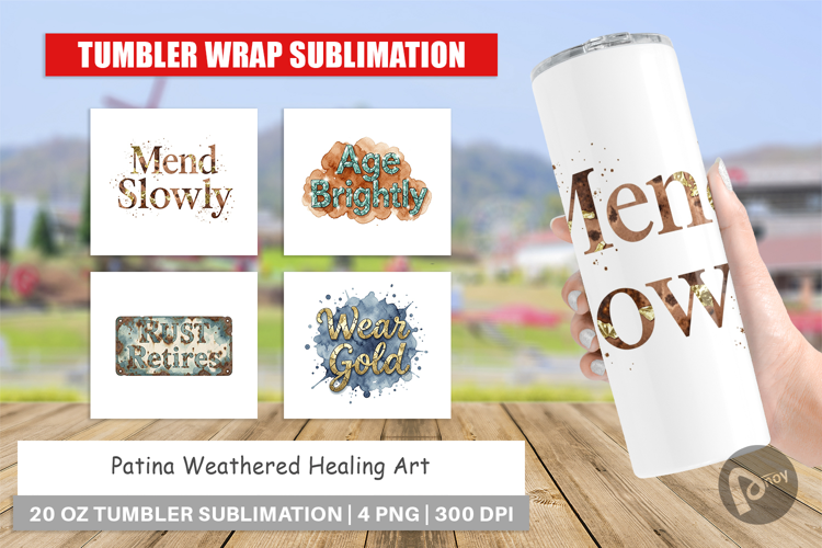 Patina Weathered Healing Tumbler