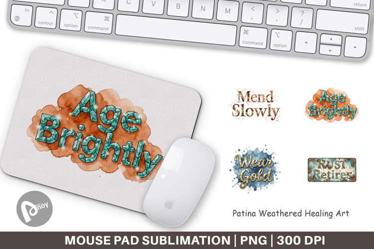 Patina Weathered Healing Mouse Pad