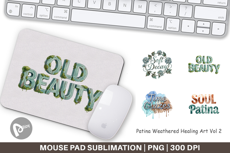 Patina Weathered Healing Mouse Pad