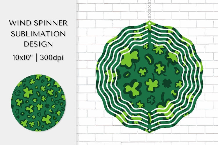 St Patrick’s Day Leopard Wind Spinner Sublimation Design 07