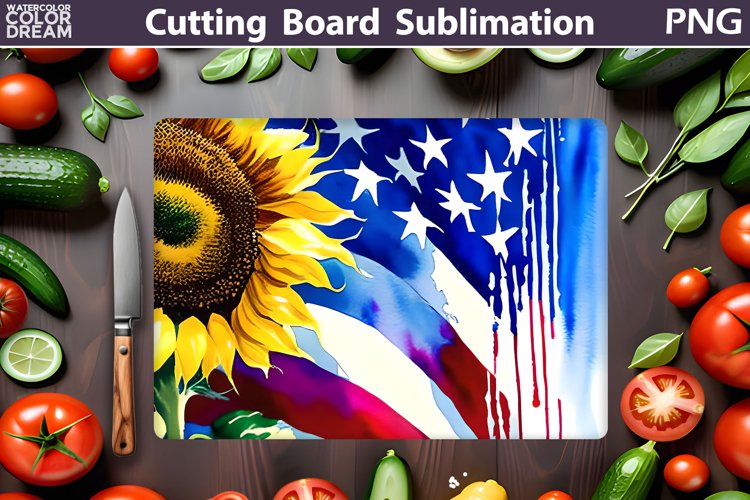 Patriotic Cutting Board | Kitchen Cutting Board example image 1