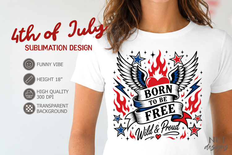 Funny Patriotic, 4th of July sublimation Party In The USA
