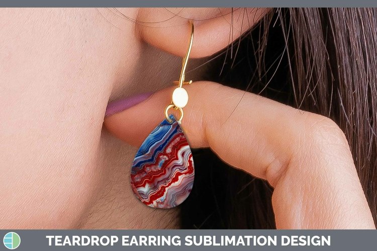 GorgeousPatriotic Teardrop Earrings design.