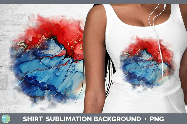 Patriotic Alcohol Ink Shirt Sublimation Sublimation Backgrou