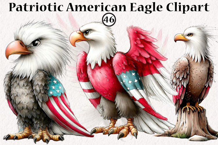 Patriotic American Eagle Clipart