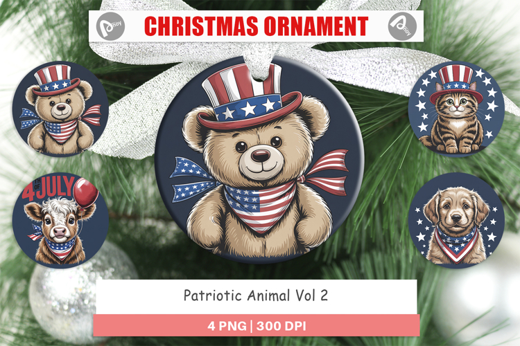 Ornament Patriotic Animal example image 1