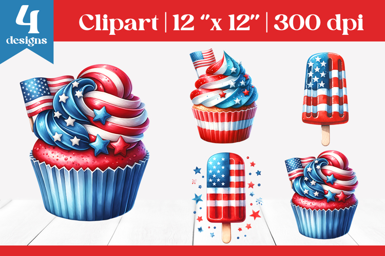 American Flag Clipart Image 10