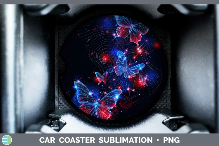 GorgeousPatriotic Car Coaster design.
