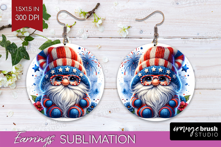 4th Of July Gnome Clipart Image 12