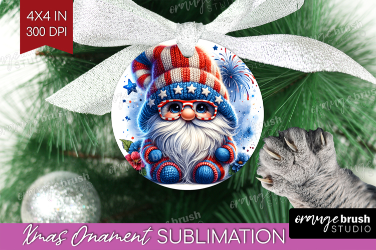 4th Of July Gnome Clipart Image 12