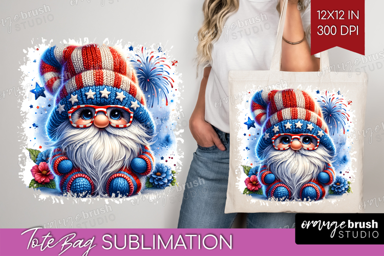 4th Of July Gnome Clipart Image 8
