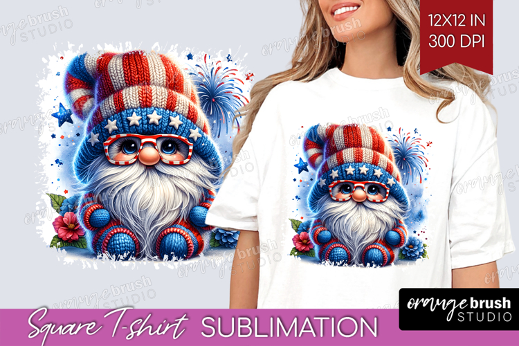 4th Of July Gnome Clipart Image 8