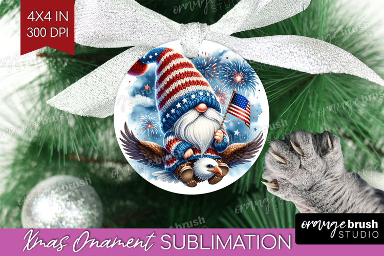 4th Of July Gnome Clipart Image 11