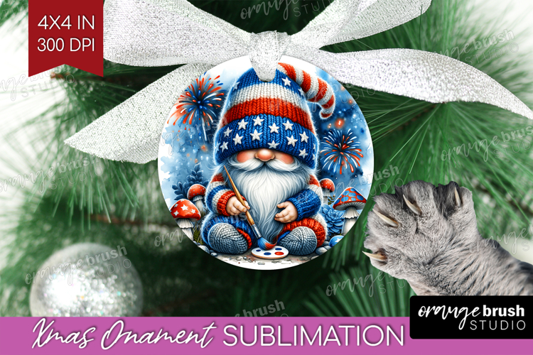 4th Of July Gnome Clipart Image 9