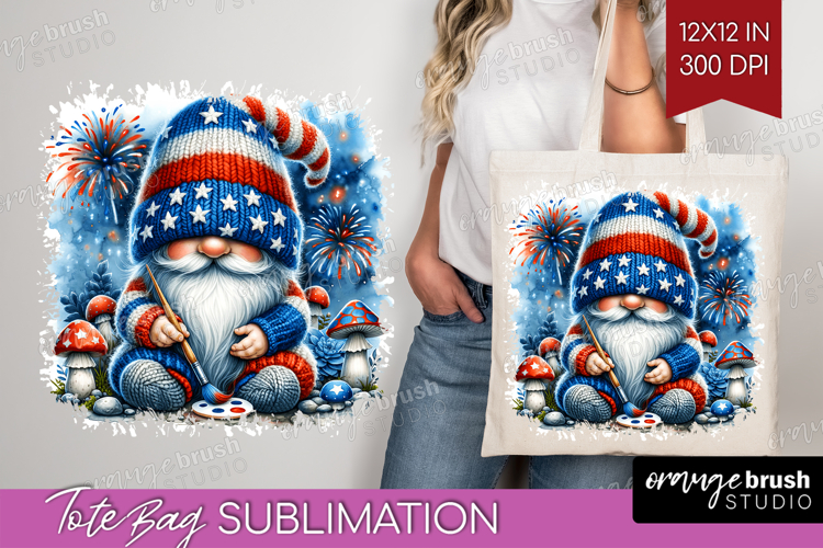 4th Of July Gnome Clipart Image 5