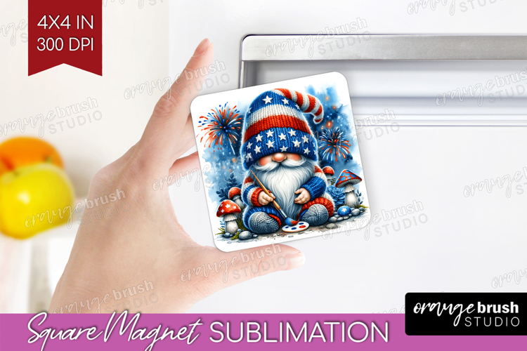 4th Of July Gnome Clipart