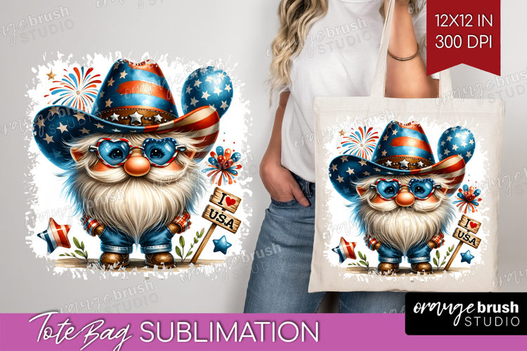 4th Of July Gnome Clipart Image 4