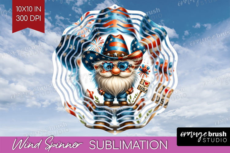 4th Of July Gnome Clipart Image 16