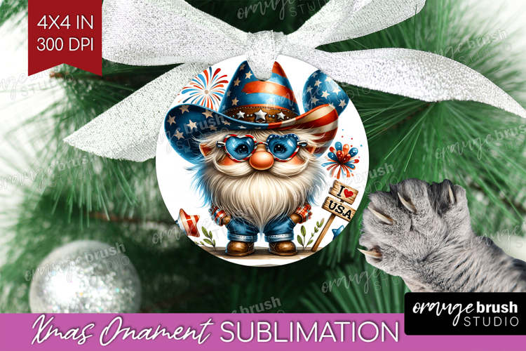 4th Of July Gnome Clipart Image 8