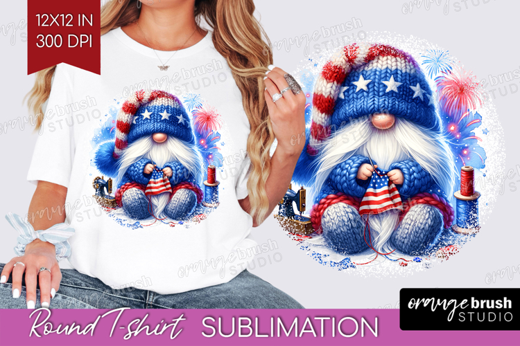 4th Of July Gnome Clipart Image 23
