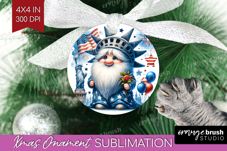 4th Of July Gnome Clipart Image 6