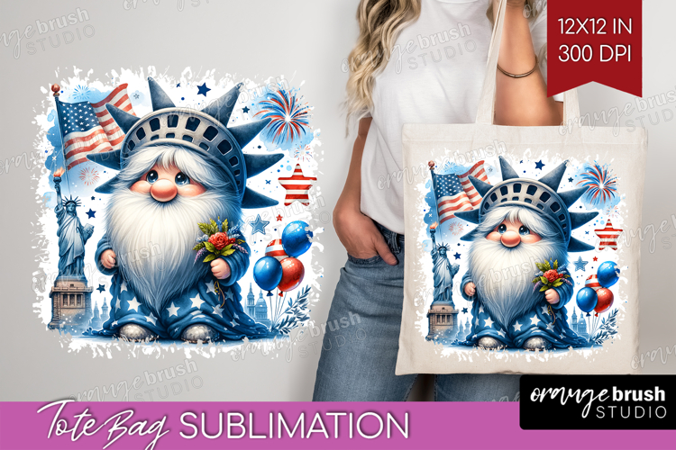 4th Of July Gnome Clipart Image 2