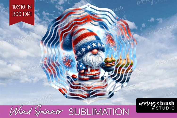 4th Of July Gnome Clipart Image 13