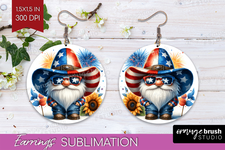 4th Of July Gnome Clipart Image 4