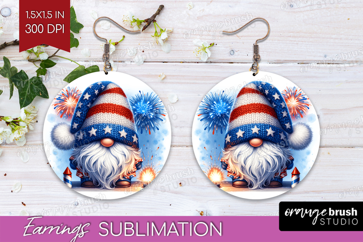 4th Of July Gnome Clipart Image 3