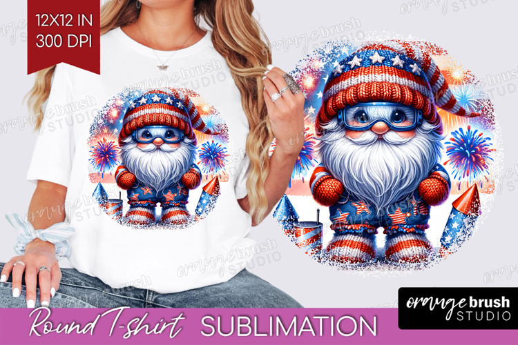 4th Of July Gnome Clipart Image 18