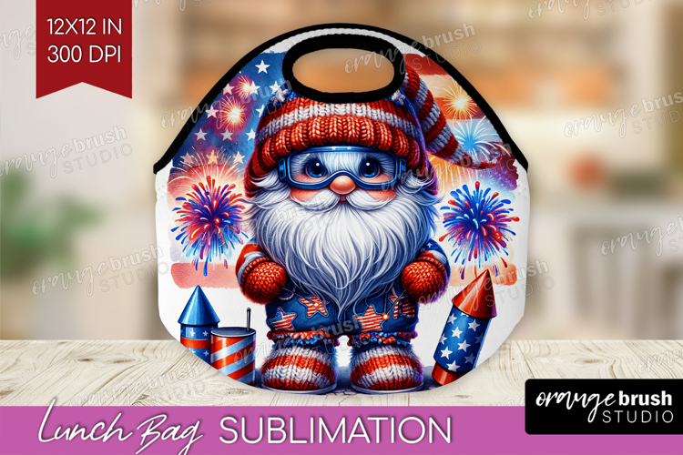 4th Of July Gnome Clipart Image 14