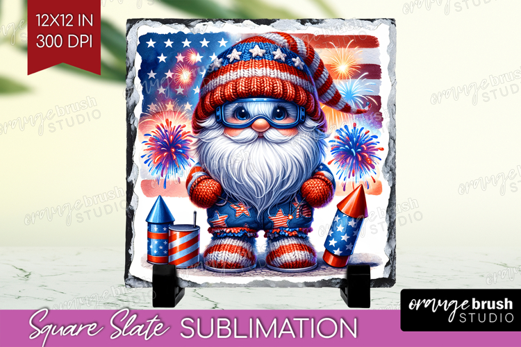 4th Of July Gnome Clipart Image 2
