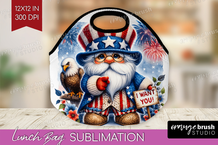 4th Of July Gnome Clipart Image 13