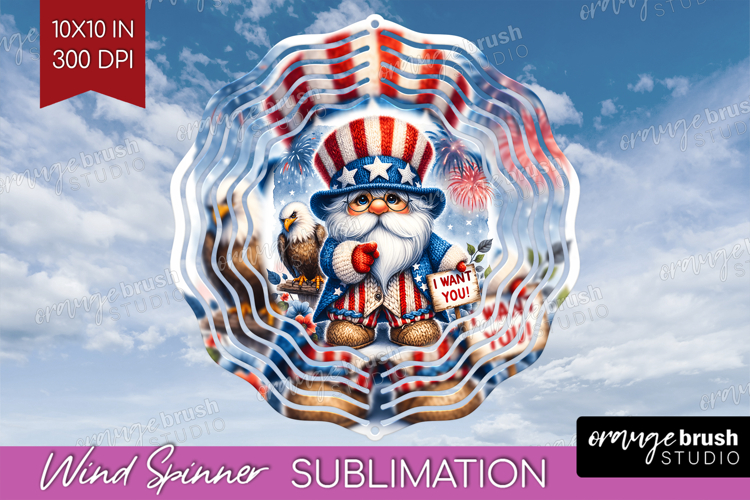 4th Of July Gnome Clipart Image 9
