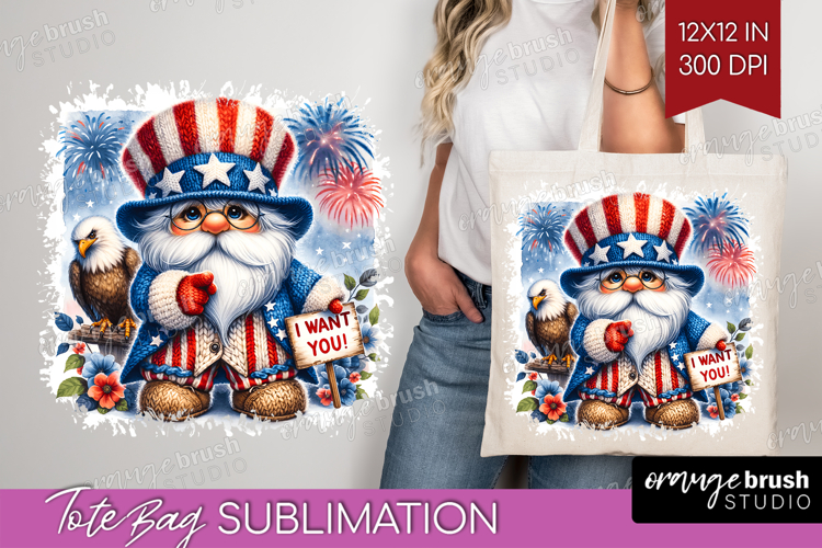 4th Of July Gnome Clipart Image 21