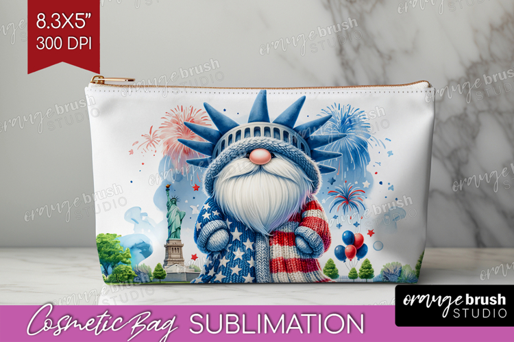 4th Of July Gnome Clipart Image 3