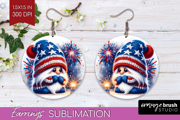 4th Of July Gnome Clipart Image 21