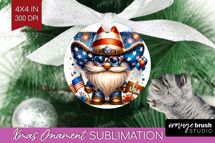 4th Of July Gnome Clipart Image 20