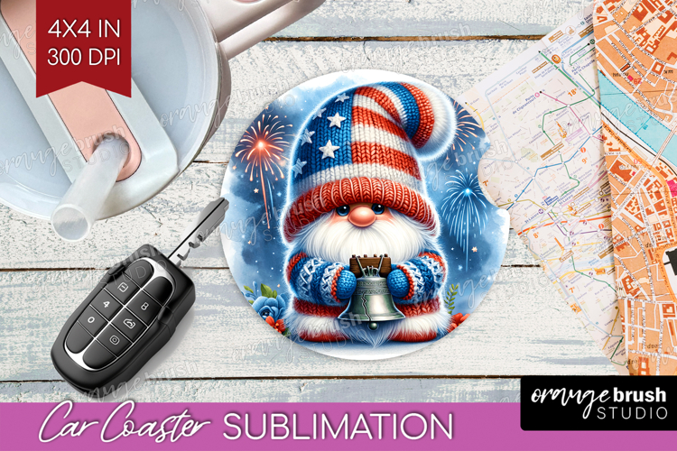 4th Of July Gnome Clipart Image 3