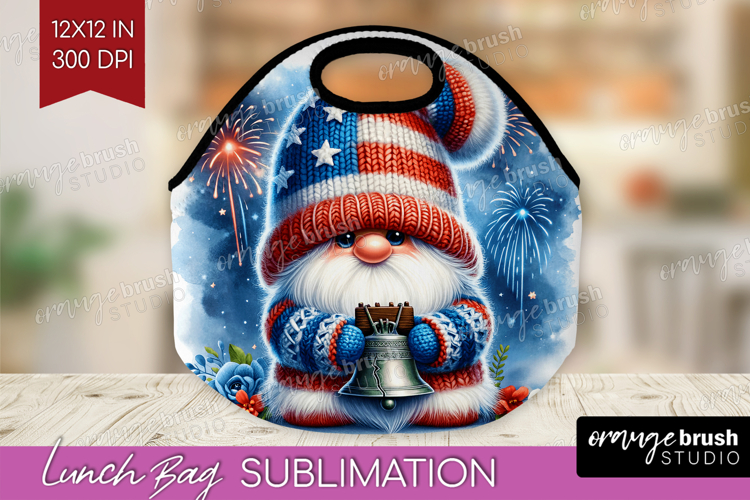 4th Of July Gnome Clipart Image 7