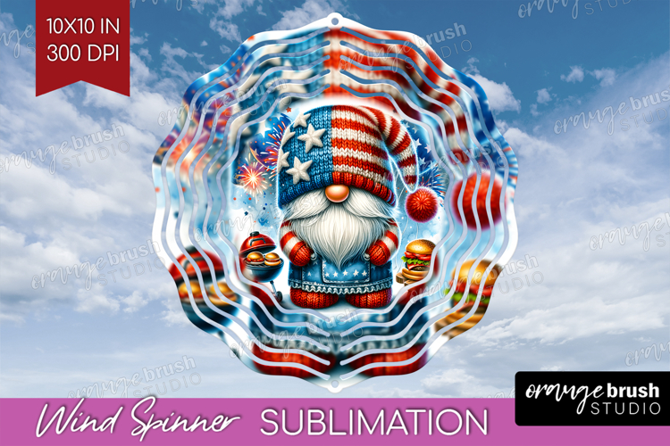 4th Of July Gnome Clipart Image 2