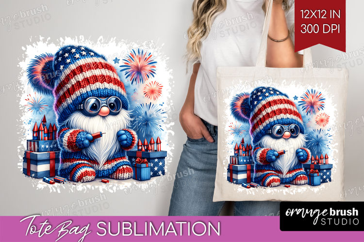 4th Of July Gnome Clipart Image 13