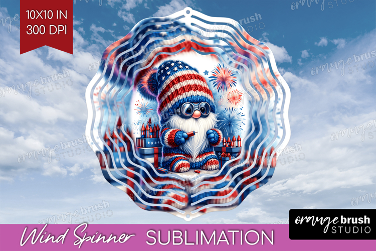 4th Of July Gnome Clipart