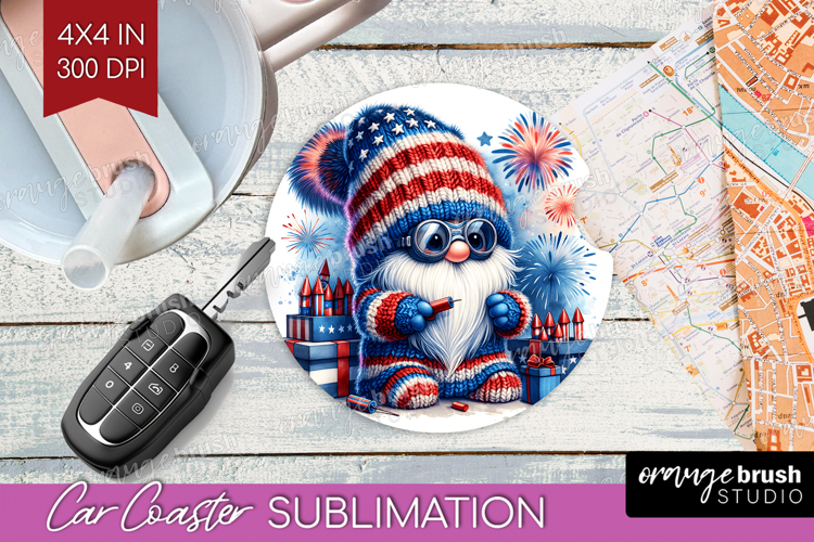 4th Of July Gnome Clipart