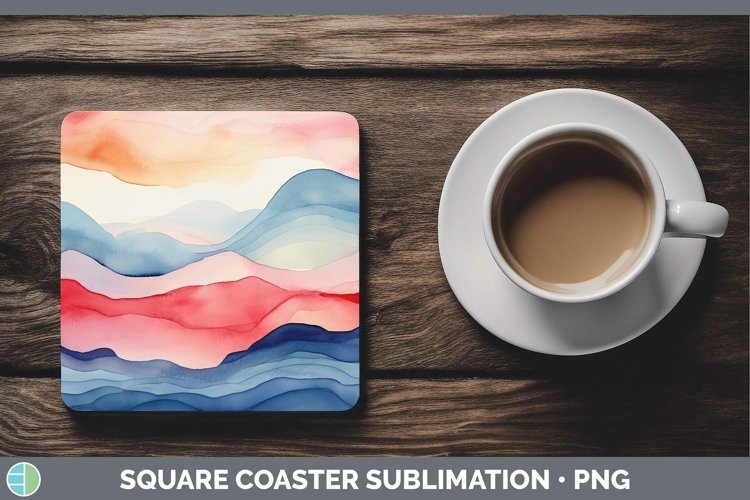 GorgeousPatriotic Square Coaster design.